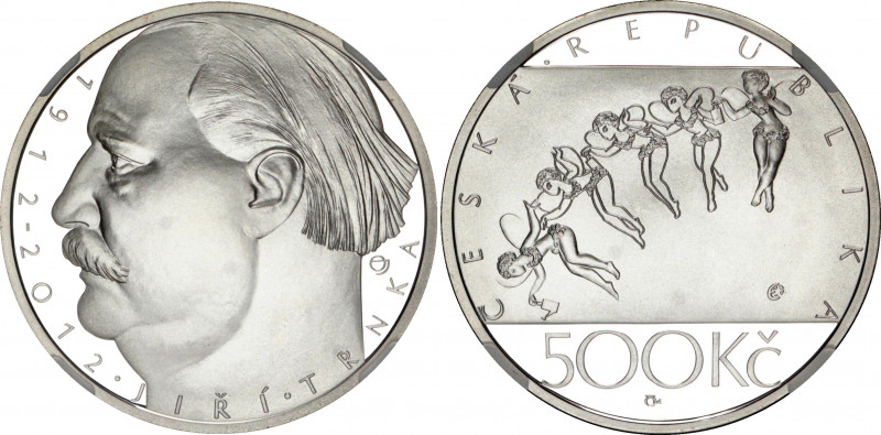 Czech Republic 500 Korun 2012 NGC PF 70 Ultra Cameo
KM# 131; Plain edge with en...