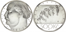 Czech Republic 500 Korun 2012 NGC PF 70 Ultra Cameo
KM# 131; Plain edge with engraved lettering; Silver, Proof; 100th Anniversary of the Birth of Jiř...