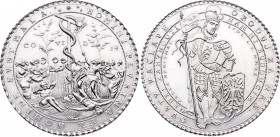 Czech Republic Plague Thaler 2020 "COVID-19"
Silver (.999) 29 g., 44 mm.; "Morový tolar"; By Mgr. Petr Soušek, ČNS, ANTIQUANOVA; Silver Obv: SVATÝ VÁ...