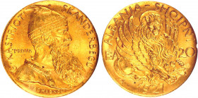 Albania 20 Franga Ari 1927 V Prova in Gold NGC MS64
KM# Pr15; Gold; Zogu I; UNC