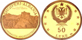 Albania 50 Leke 1970 PCGS PR66 DCAM
KM# 53.3; Gold (.900); Mintage 100; Proof, Deep Cameo. Extremely rare coin.