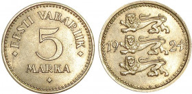 Estonia 5 Marka 1924 NGC MS 62
Rare coin.