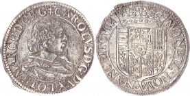 France Lorraine Teston 1632
KM# 45; Silver; Charles IV; XF/AUNC, probably unmounted
