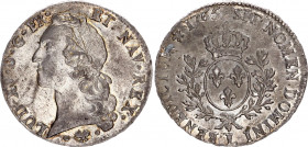 France 1 Ecu 1765 L
KM# 512.12; Silver 29.05 g.; Louis XV; Mint: Bayonne; AU-UNC,mint luster. Rare in this condition.