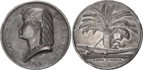 France Silver Medal "Conquest of Upper Egypt" 1798 L'an 7
Hennin 896; Silver 21.34 g., 35 mm.; By Gallé F.;Obv: DENON DIREXIT, Rev: CONQUETE DE LA HA...