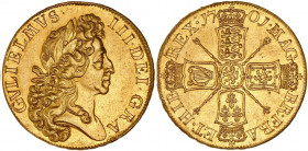 Great Britain 5 Guinea 1701 PCGS UNC
KM# 508, Spink# 3456, Fr# 310; William III, 1694-1702. Gold (.917), 41.83g. UNC. Obv. GVLIELMVS III DEI GRA. Lau...