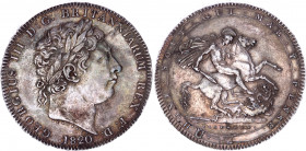 Great Britain 1 Crown 1820 LX
KM# 675; Silver; George III; AUNC/UNC