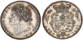 Great Britain 1 Shilling 1821
KM# 679; Sp# 3810; Silver 5.60 g.; George IV; AUNC-UNC, mint luster, attractive patina.