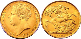 Great Britain 2 Pounds 1823 PCGS AU58
KM# 690; Gold (917) 15,92g.; George IV; AUNC, mint luster.