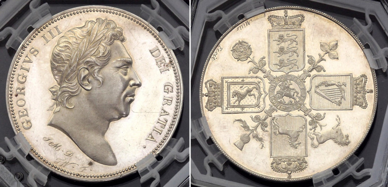 Great Britain 1 Crown 1820 Pattern GENI SP99
KM# PNB80; Silver, Proof; Specimen...