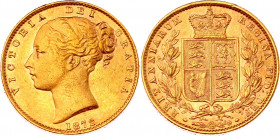 Great Britain 1 Sovereign 1872
KM# 736,2; Gold (917) 7.90g.;Victoria; XF