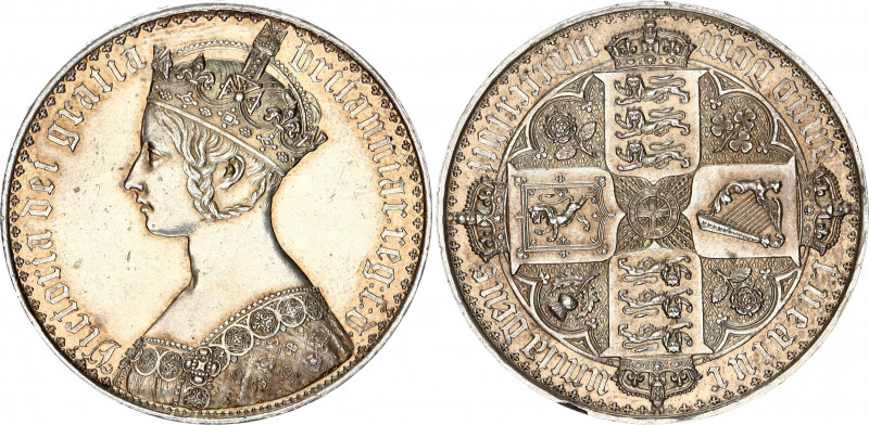 Great Britain 1 Crown 1847 MDCCCXLVII
KM# 744; Sp# 3883; Silver, 28.02 g.; Vict...