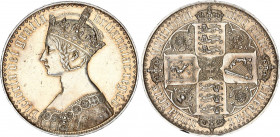 Great Britain 1 Crown 1847 MDCCCXLVII
KM# 744; Sp# 3883; Silver, 28.02 g.; Victoria; by William Wyon. "Gothic" type; "UNDECIMO" on edge; PROOF with s...