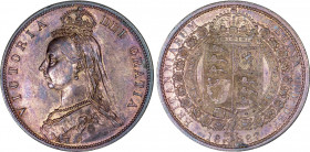 Great Britain 1/2 Crown 1887
KM# 764; Silver; Victoria; Violet patina; Mint luster. AU-UNC.