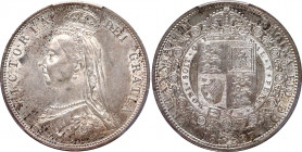 Great Britain 1/2 Crown 1887 PCGS MS 62
KM# 764; Silver; Victoria