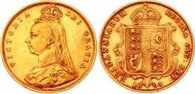 Great Britain 1/2 Sovereign 1893
KM# 784; Gold (917) 3.92g.;Victoria; XF