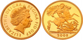 Great Britain 2 Pounds 2008
KM# 1072; Gold (917) 15.97g.; Elizabeth II; Proof