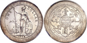 Great Britain Trade Dollar 1903 /2 B NGC UNC
KM# T5; Silver; "British Trade Dollar"; UNC, Full mint luster.