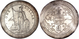 Great Britain Trade Dollar 1911 B NGC MS 64
KM# T5; Silver; "British Trade Dollar"; UNC, Full mint luster.