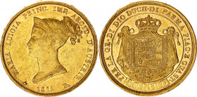 Italian States Parma 40 Lire 1815
KM# C32, Pag-3, Fr-933. Maria Luigia d'Austria (1815-1847). Milan mint. Maria Luigia (Marie Louise) was the empress...