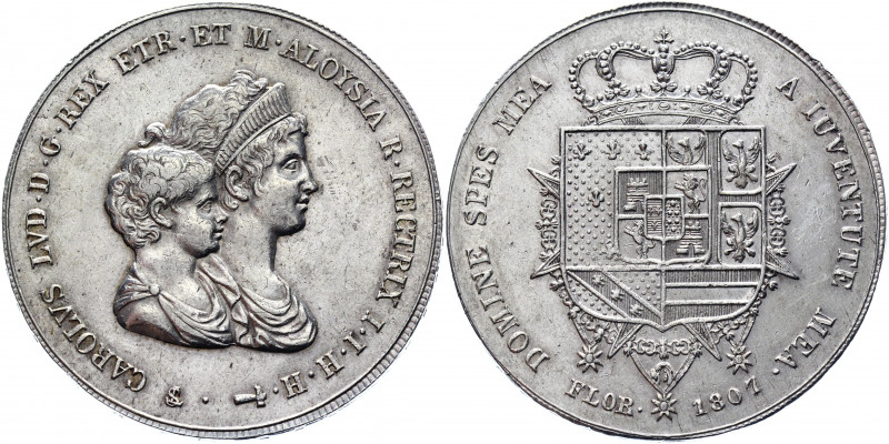 Italian States Tuscany 10 Lire 1807
KM# C49.2; Gig-11; Mont-237; Silver 39,25g....