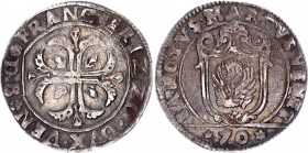 Italian States Venice 70 Soldi / 1/2 Scudo 1631 - 1646 (ND)
Zub-Luciani 103; Silver; Francesco Erizzo 1631-164; XF