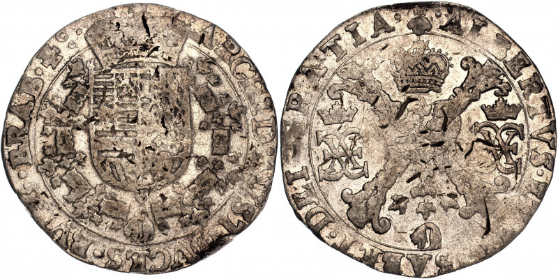 Spanish Netherlands Brabant Patagon 1612 - 1621 (ND)
KM# 35.1; Silver 27.89 g.;...