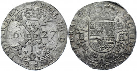 Spanish Netherlands Brabant Patagon 1627
KM# 53.1; Dav. 4462; Silver 27.87 g.; Philip IV; Mint: Antwerp; XF