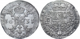 Spanish Netherlands Brabant Patagon 1631
KM# 53.3; Delm# 295; Dav. 4454; Silver 27.74 g.; Philip IV; Mint: Brussels; AUNC