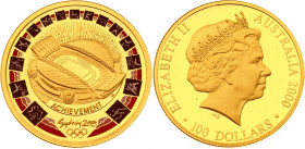Canada 100 Dollars 2000
KM# No; Gold (583) 13.34g.; Elizabeth II; Sydney Olympics; UNC