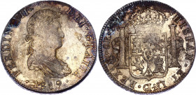 Mexico 8 Reales 1819 Mo JJ
KM# 111; Silver; Fernando VII; UNC- with amazing toning & mint luster