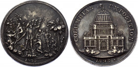 United States Opium Dollar 1892
Columbian Exposition 1892 Medal Opium Dollar; Silver (20,85g.)