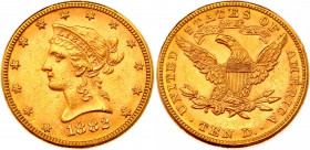 United States 10 Dollars 1882
KM# 102; Gold (900) 16.53g.; XF-AUNC