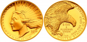 United States 100 Dollars 2019 W
KM# 710; Gold (999) 31.10g.; Proof