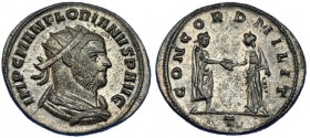 FLORIANO. Antoniniano. Siscia (276). R/ El Emperador dando la mano a la Concordia. RIC-57. CH-1. R.P.O. EBC-/ EBC+.