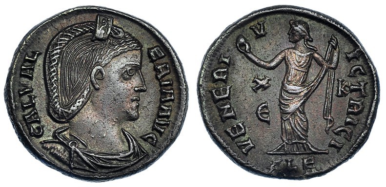 GALERIA VALERIA, esposa de Galerio. Follis. Alejandría (308). XE-K, ALE en el ex...