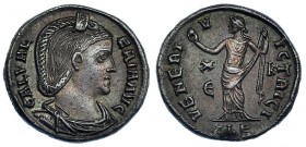 GALERIA VALERIA, esposa de Galerio. Follis. Alejandría (308). XE-K, ALE en el exergo. R/ VENERI VICTRICI. RIC-81. EBC-. Ex colección Dattari.