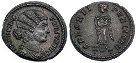 FAUSTA, esposa de Constantino I. Follis. Ticinum (326). T, creciente T en el exergo. R/ SPES REIPVBLICAE. RIC-203 (R5). EBC/EBC-. Ex colección Dattari...