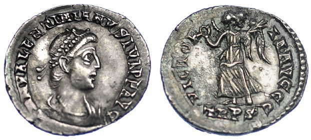VALENTINIANO II. Silicua. Tréveri (375-392). R/ VICTORIA AVGGG. SB-40A. CH-40. P...