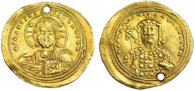 CONSTANTINO VIII. Histamenon. Constantinopla (1025-28). SBB-1815. Rato-1969. Agujero. EBC-.