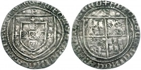 ALFONSO V DE PORTUGAL(PRETENDIENTE). Real. Marcas: P/P. Diez castillos en el escudo. II-869. GO-39.01. BC+/MBC-. Rara.