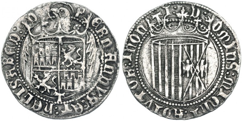 ACUÑACIONES ANTERIORES A LA PRAGMÁTICA DE 1497. Real. Toledo. T en la parte supe...