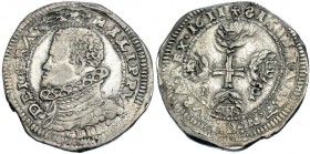 1/2 escudo. 1611. Messina. IP. Olivares-215. mbc.
