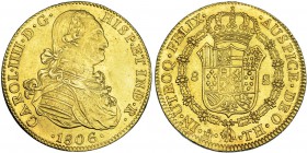 8 escudos. 1806. México. TH. VI-1343. EBC-/EBC.