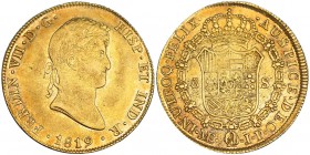 8 escudos. 1819. Lima. JP. VI-1471. R. B. O. MBC.