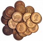 27 monedas de 2 céntimos. 1912 *12. Madrid. PCV. Pleno B. O. SC.