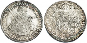 ESTADOS ALEMANES. Sajonia. Taler. 1571. Augusto I (1553-1586). DAV-9793. MBC/MBC+.