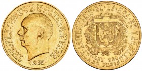 REPÚBLICA DOMINICANA. 30 pesos. 1955. KM-24. Pequeñas marcas. EBC.