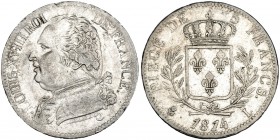 FRANCIA. 5 francos. 1814. L. KM-702.8. Pequeñas marcas. MBC.