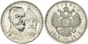 RUSIA. Rublo. 1913, B.C. Nicolás II. Y-70. Pequeñas marcas. EBC.